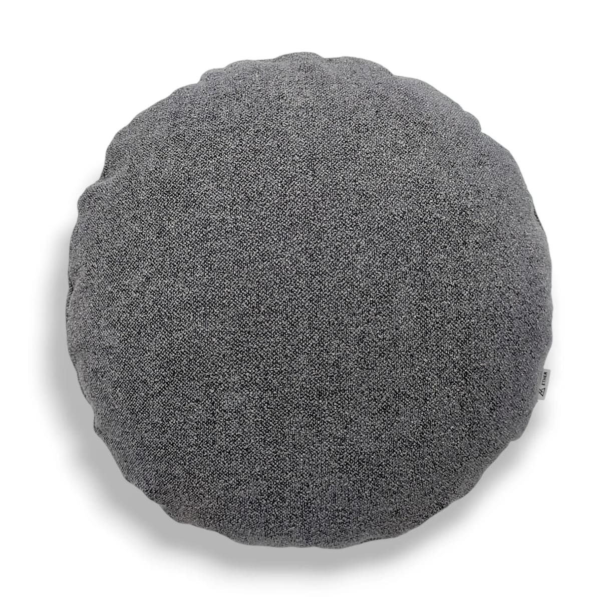 Okrągła ciemnoszara poduszka dekoracyjna 45 cm Ronda