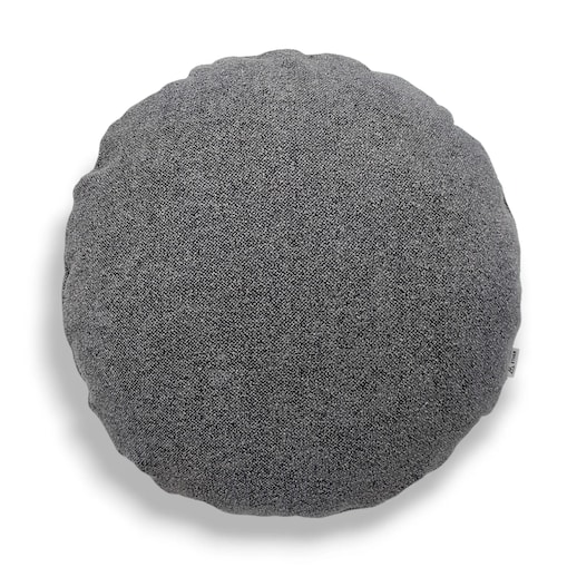 Okrągła ciemnoszara poduszka dekoracyjna 45 cm Ronda