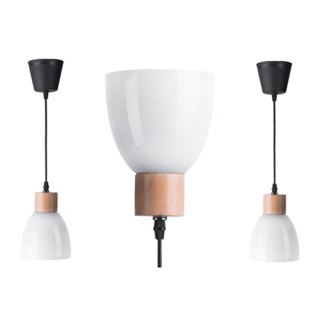 Konsimo KARI Zestaw lamp wiszących 3 szt., biały