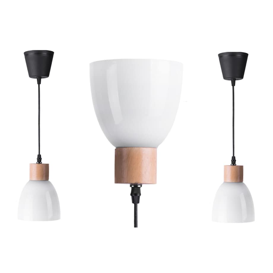 Konsimo KARI Zestaw lamp wiszących 3 szt., biały