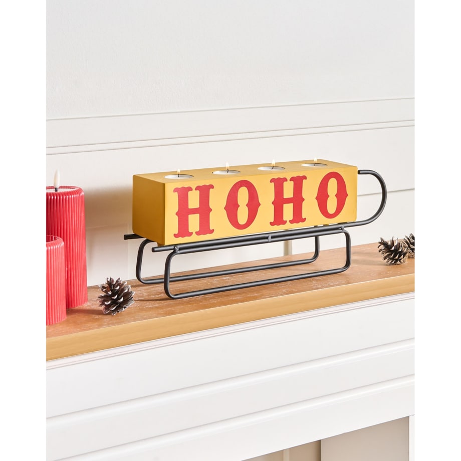 Świecznik KUHMO Żółty Metal