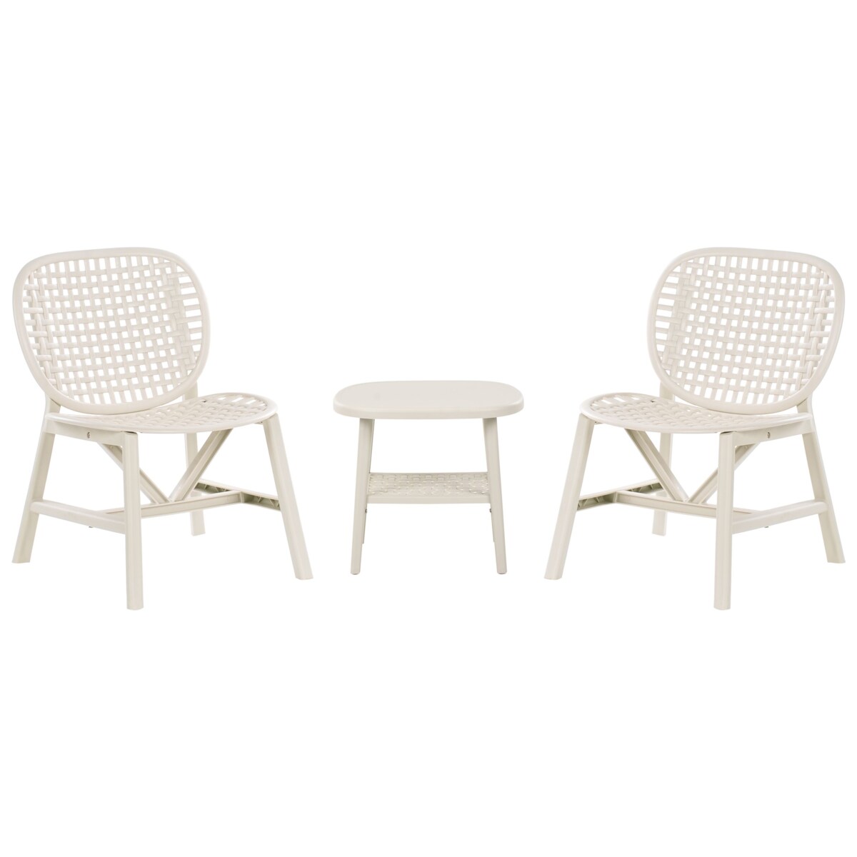 Zestaw mebli balkonowych SICELLE Złamana biel