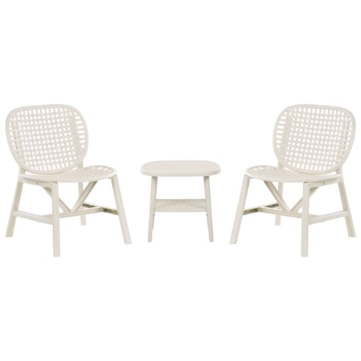 Zestaw mebli balkonowych SICELLE Złamana biel