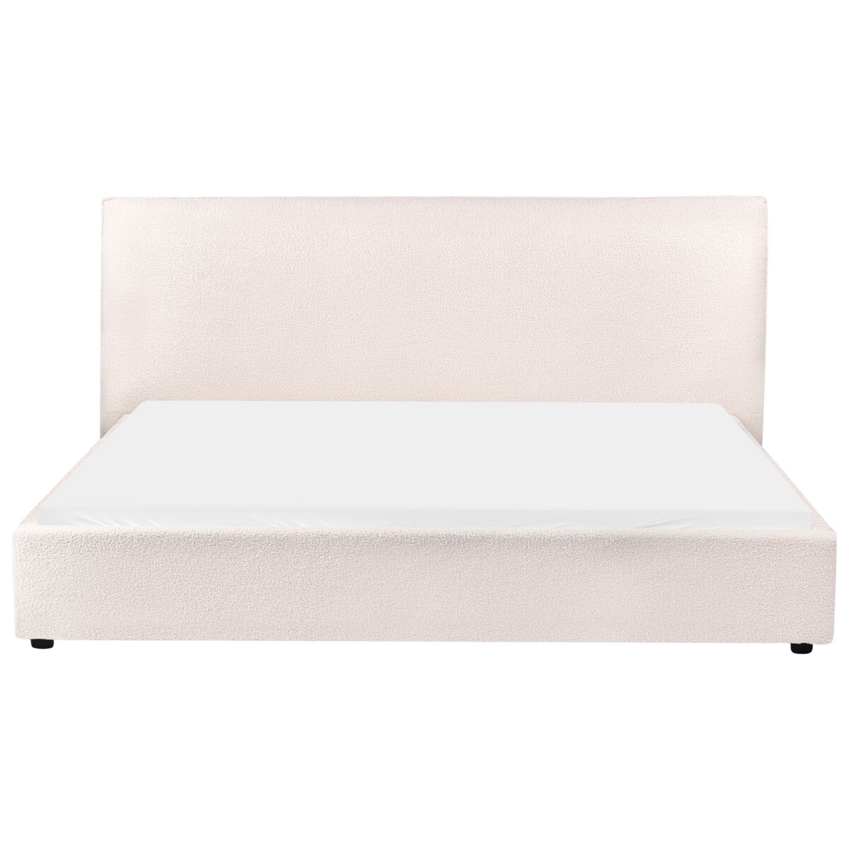 Łóżko wodne Boucle LAVAUR 180 x 200 cm Złamana biel