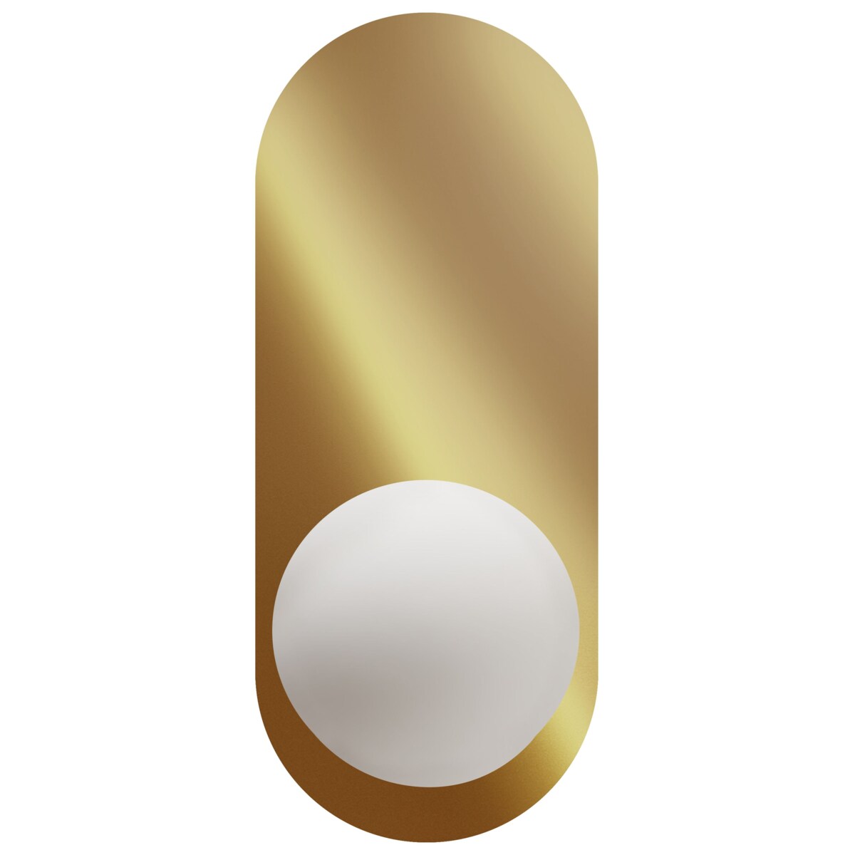 Zestaw 2 lamp ściennych LEISI Szkło Złoty