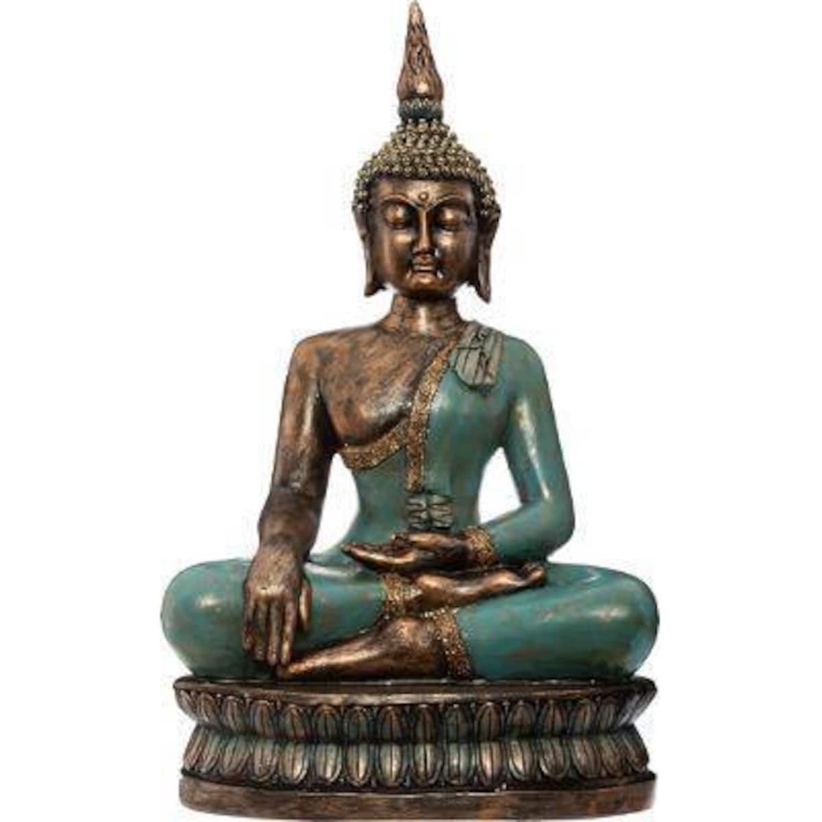 Figurka buddy, dekoracja z polyresinu, wys. 72,5 cm