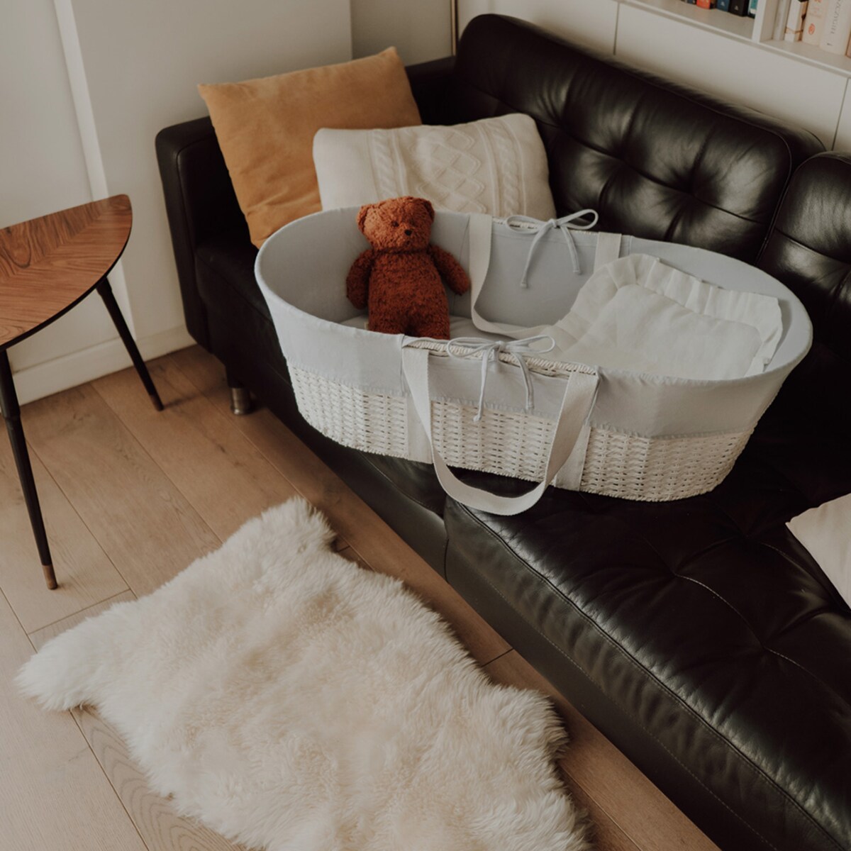 Pokrowiec na kosz Mojżesza - Pokrowiec - Szary