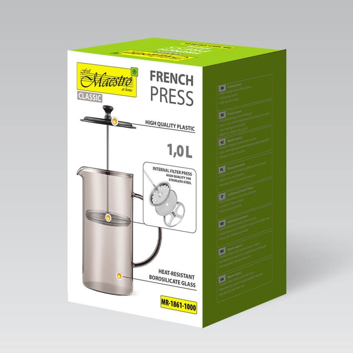 Maestro zaparzacz do kawy herbaty french press 1000ml MR18611000