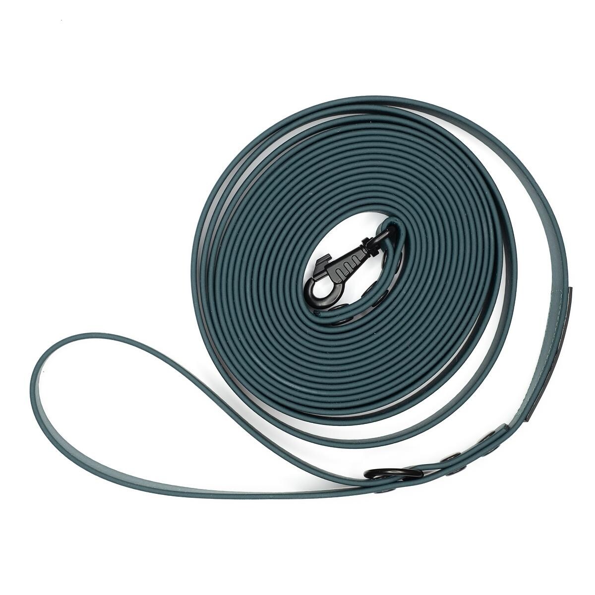 Smycz treningowa Biothane® Green AF - Rozmiar: M, Szerokość taśmy: 16mm