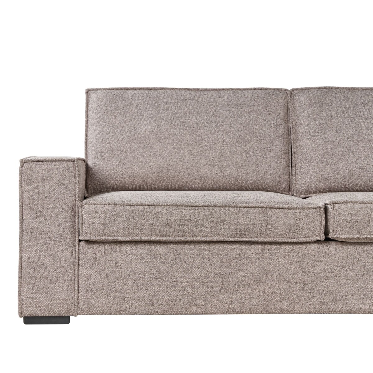 Sofa rozkładana jasnobrązowa VUOKATTI