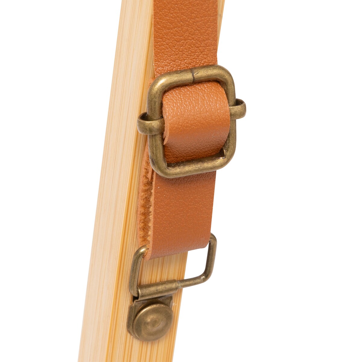 Lustro łazienkowe LOFT na pasku, Ø 50 cm