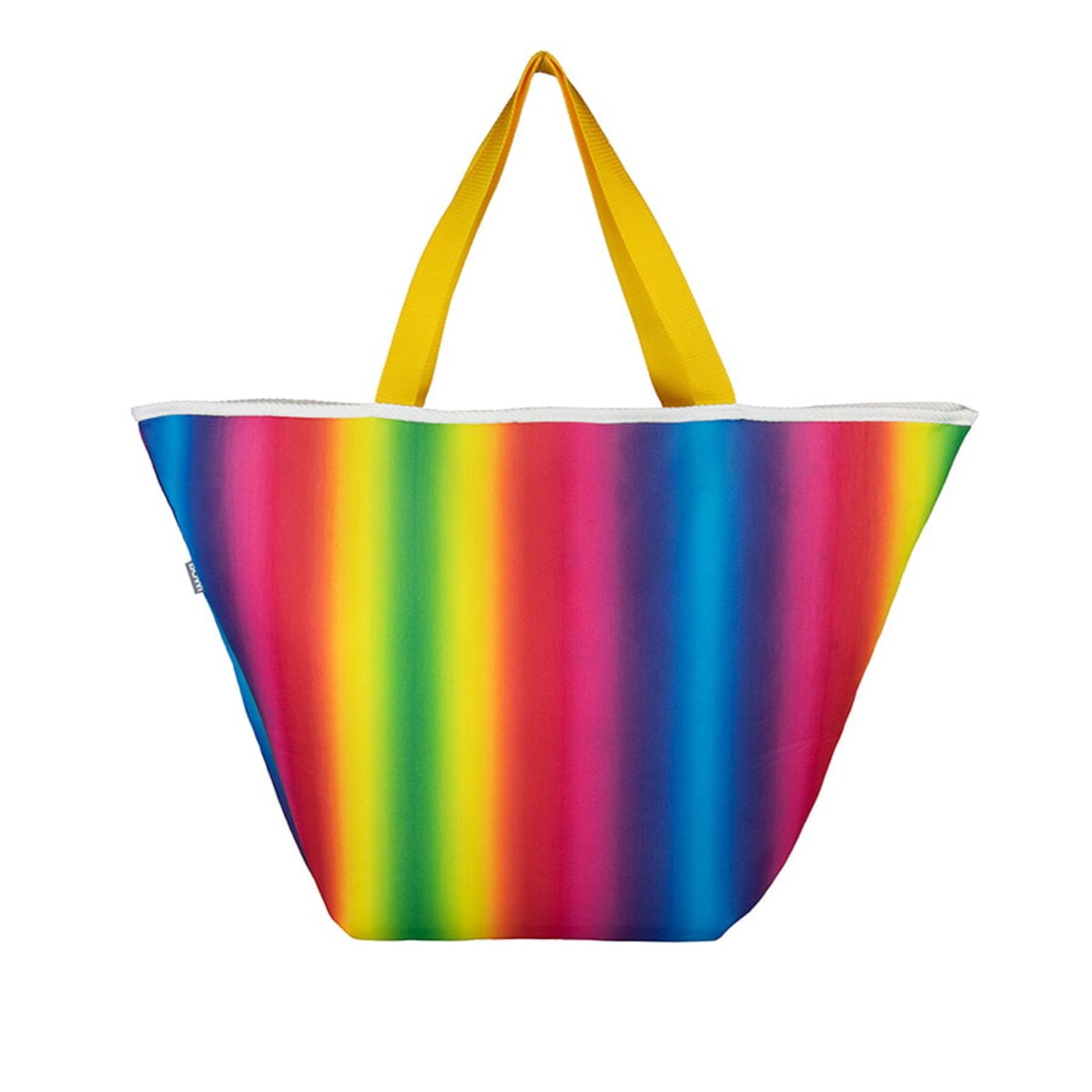 Torba na zakupy trapezowa 67x42 cm dwustronna tęczowa lub koronka