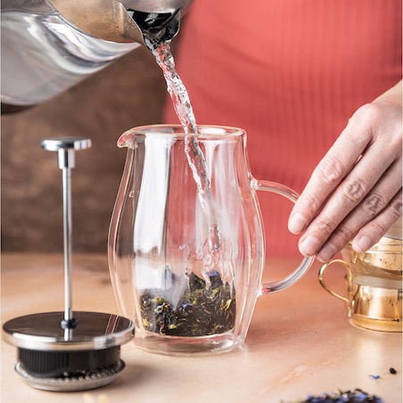 Zaparzacz do kawy herbaty 0.35L French Press srebrny KLAUSBERG