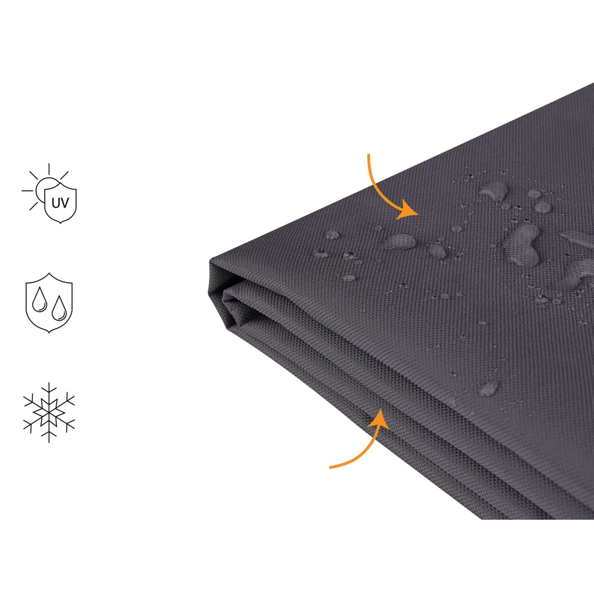 Pokrowiec przeciwdeszczowy CHUVA 255 cm 180 cm 70 cm Czarny