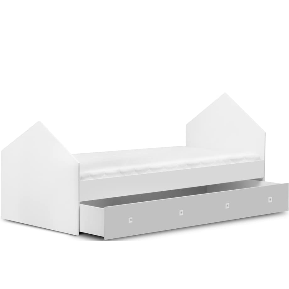 KONSIMO MIRUM Zestaw mebli w kształcie domku dla dzieci w kolorze szarym składający się z 6 elementów