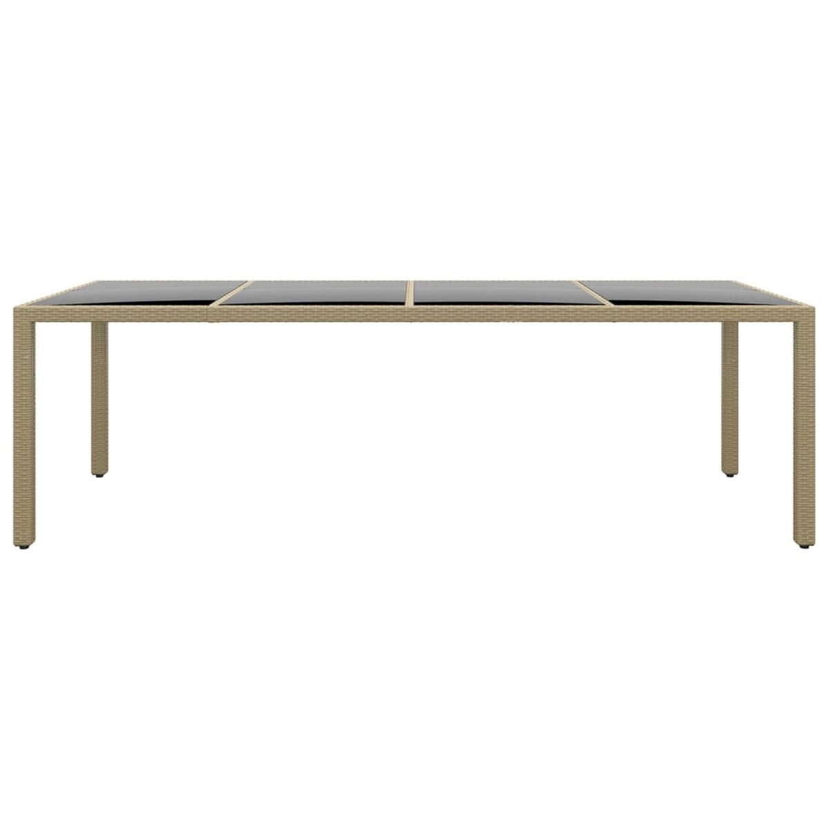 vidaXL 11-cz. zestaw mebli ogrodowych, polirattan, beżowy