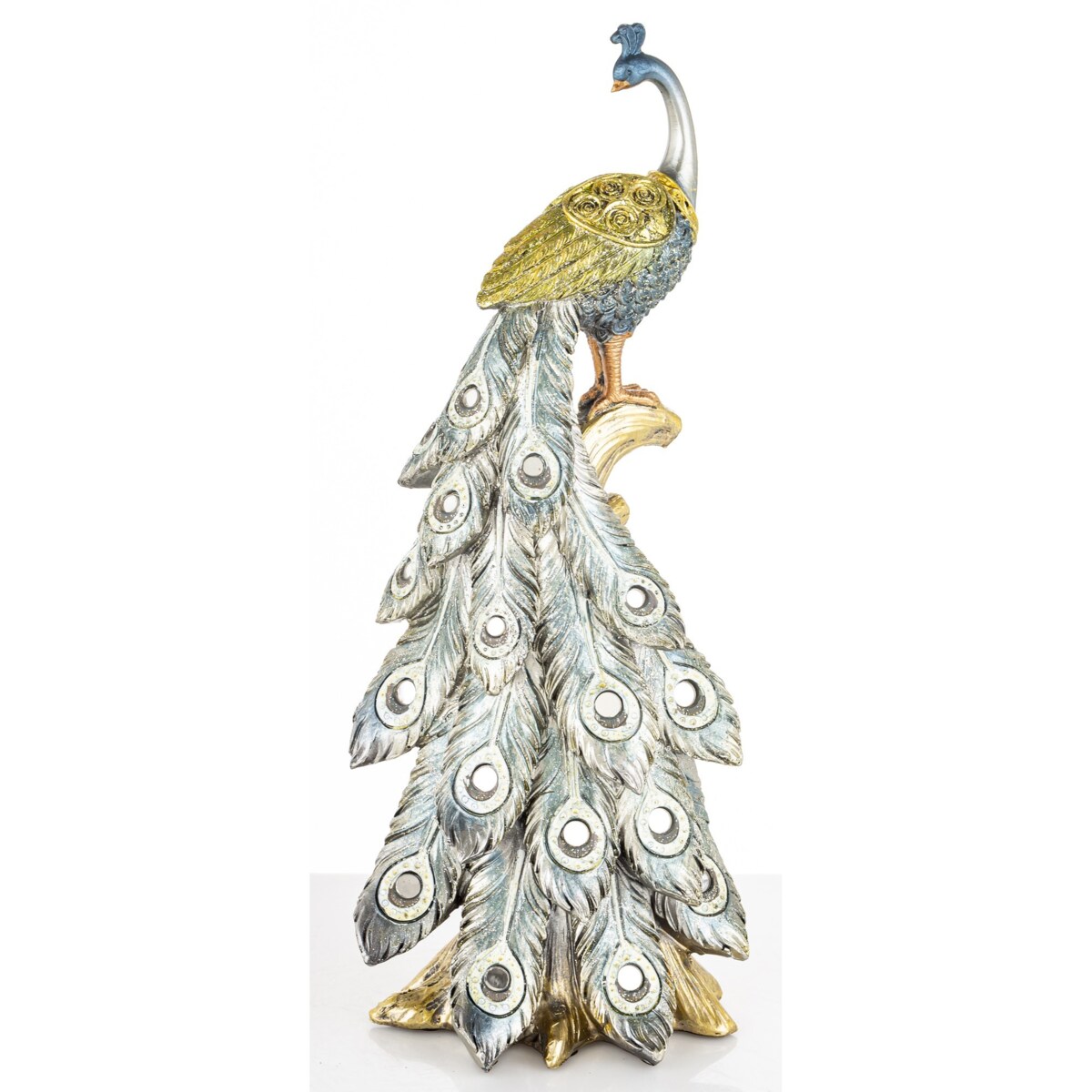 Dekoracja - Paw 32x12x10 cm PAVO-3 złoty