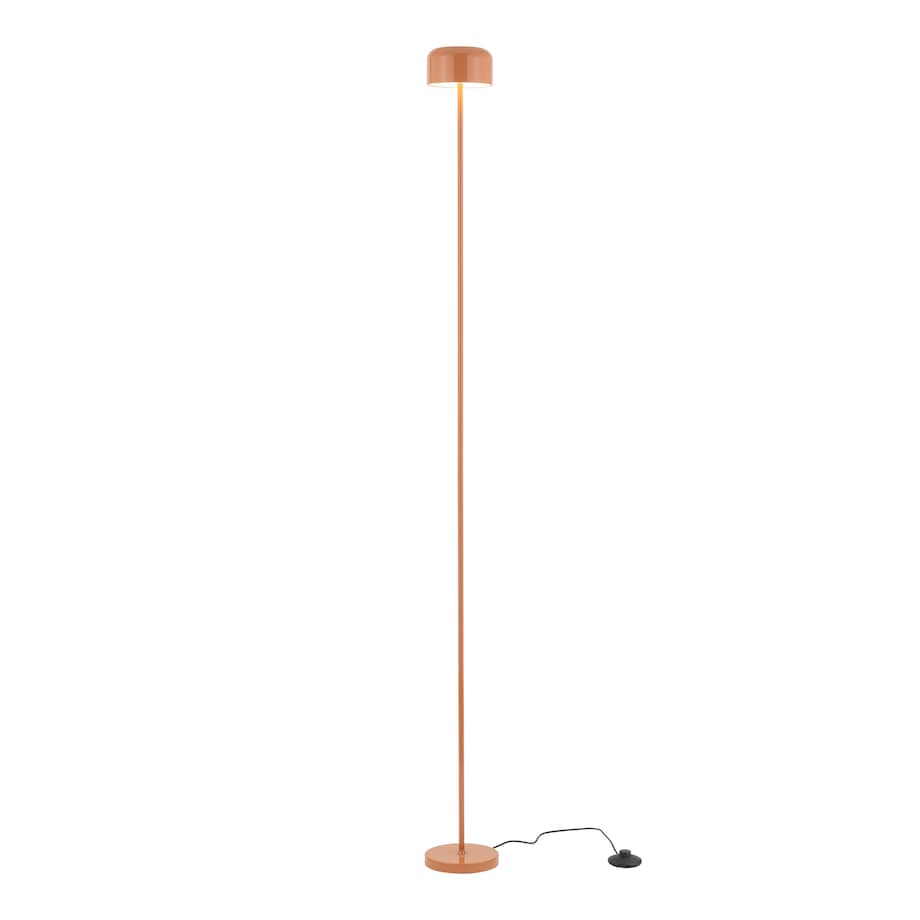 Lampa Stojąca Led Tk Lighting Noa Łososiowa Podłogowa Smukła Minimalizm 9W 3000K 800Lm