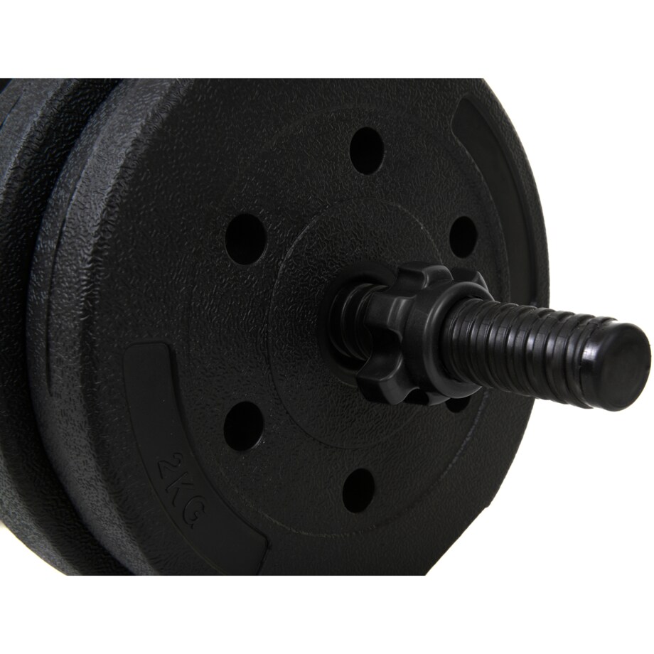 Zestaw hantli 2x15kg hantle bitumiczne 30 kg regulowane funfit
