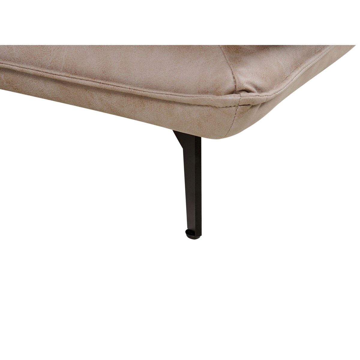 Narożnik eko zamsz prawostronny jasnobrązowy GALLO