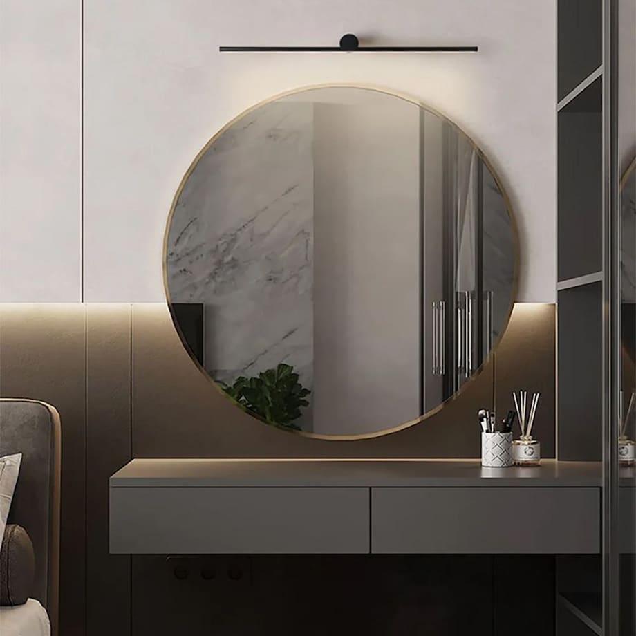 Kinkiet Led App1343-W 80Cm Czarny, Metal