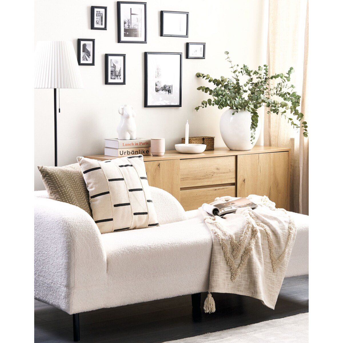 Galeria ścienna krajobrazy 7 ramek czarna ZINIARE