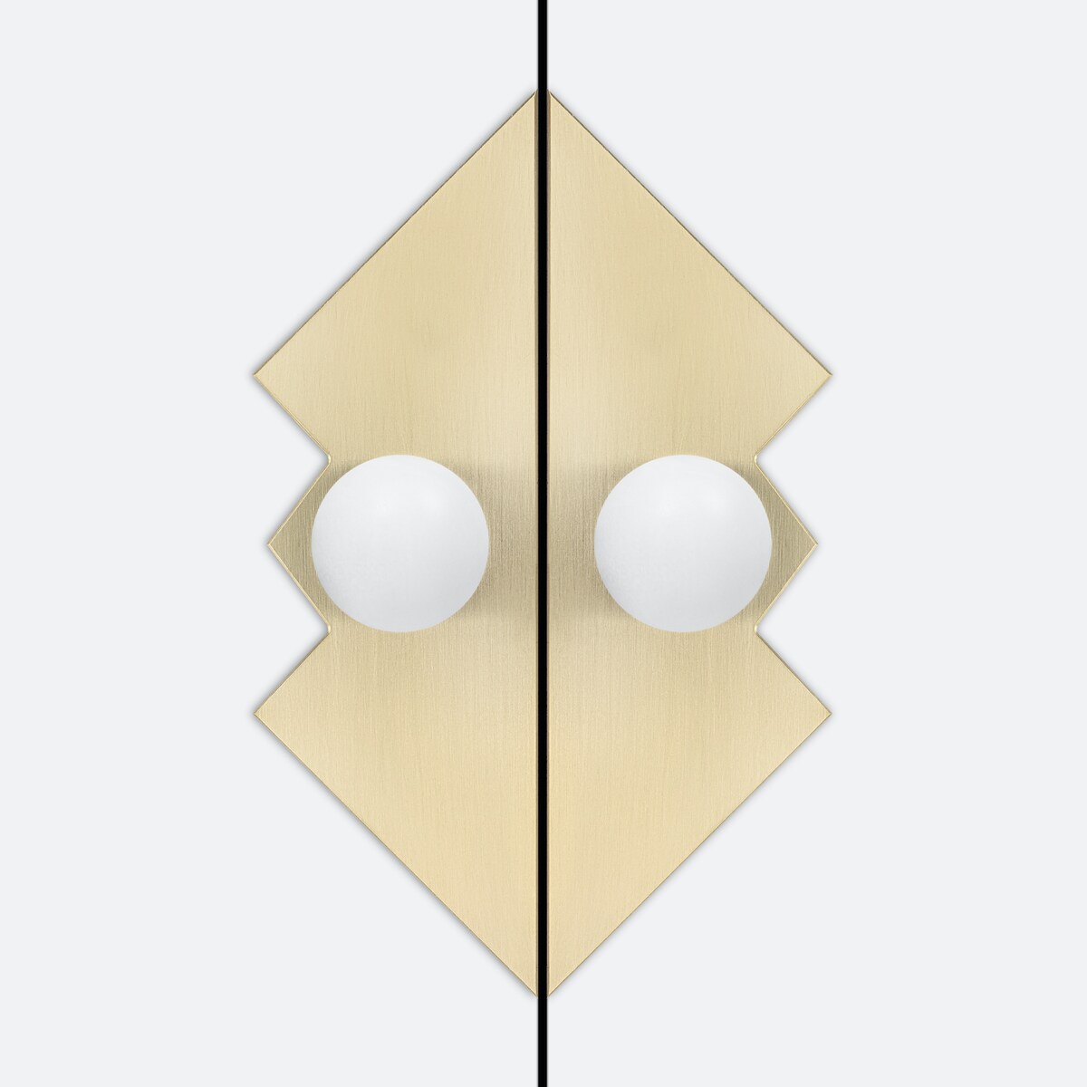 ODETE M + PILLOW QUEEN x 2 uchwyt jednopunktowy mosiężny szczotkowany nielakierowany