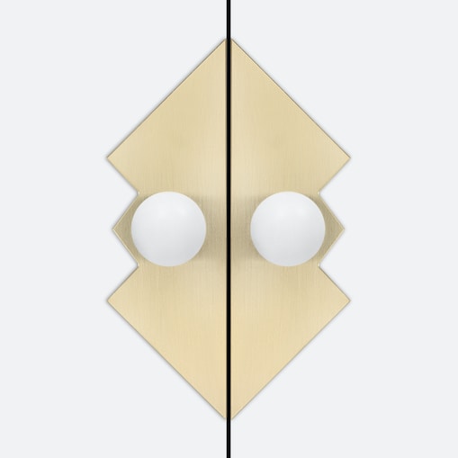 ODETE M + PILLOW QUEEN x 2 uchwyt jednopunktowy mosiężny szczotkowany nielakierowany