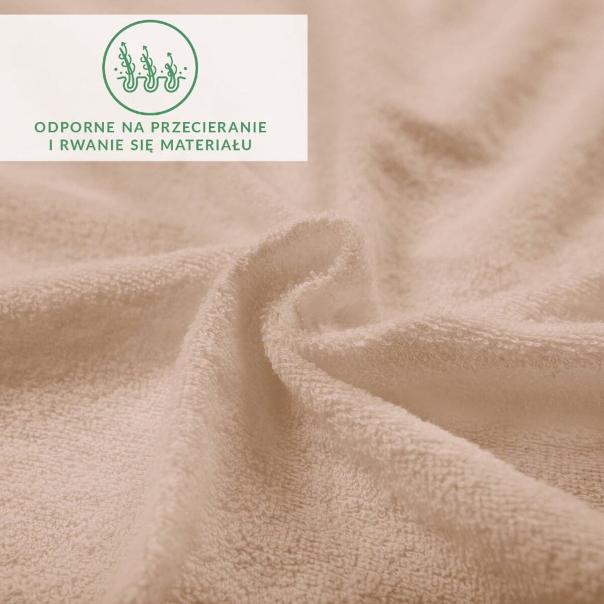 Prześcieradło z bawełny frotte z gumką 120x200 kolor beż