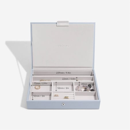 Szkatułka na biżuterię Stackers classic lawendowa z pokrywką