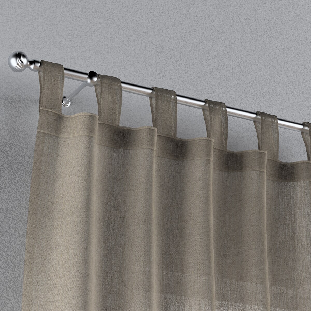 Zasłona na szelkach 1 szt. 130x260 beżowy