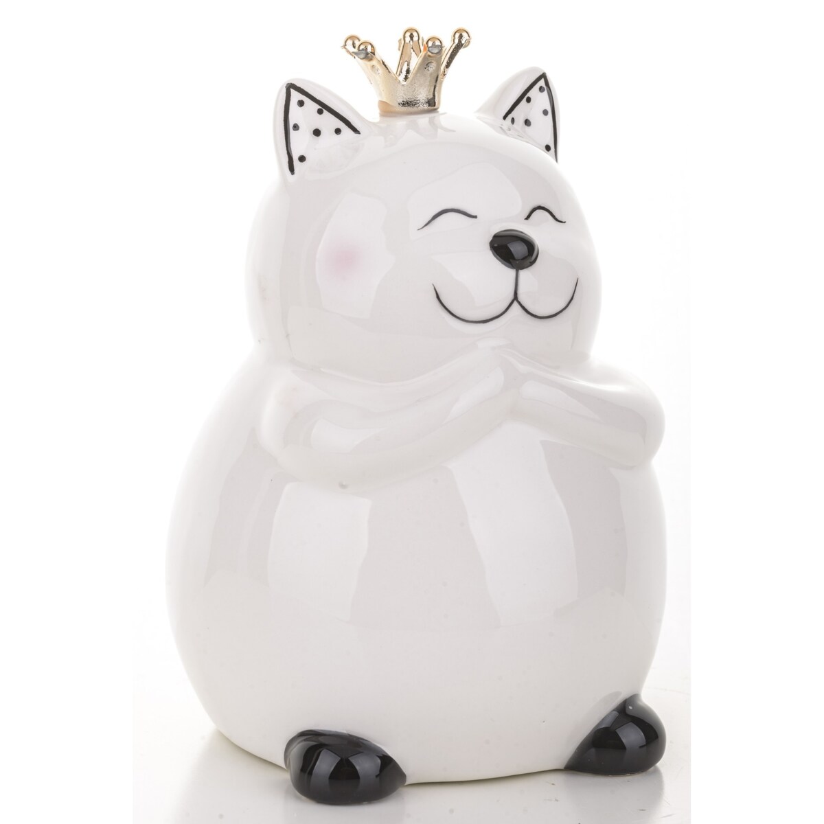 Skarbonka ceramiczna - 14x10x10 cm kotek GATTEK