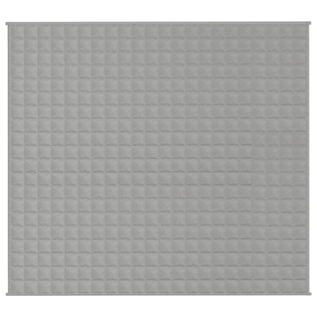 vidaXL Koc obciążeniowy, szary, 200x220 cm, 9 kg, tkanina