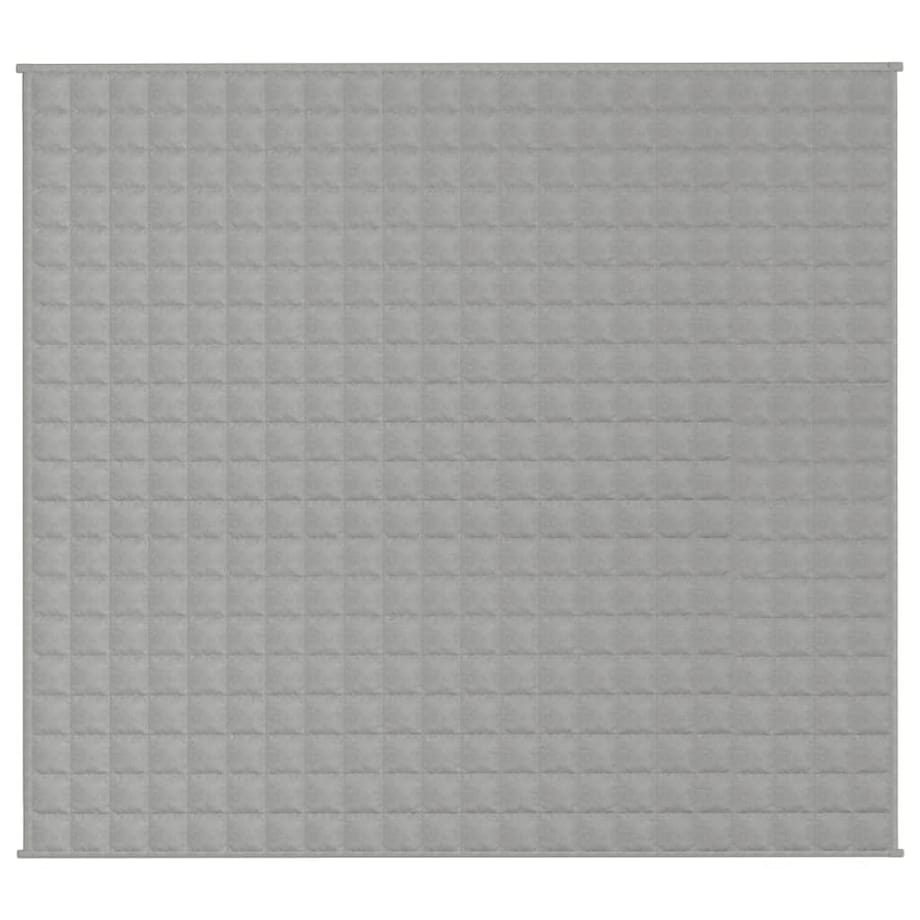 vidaXL Koc obciążeniowy, szary, 200x220 cm, 9 kg, tkanina