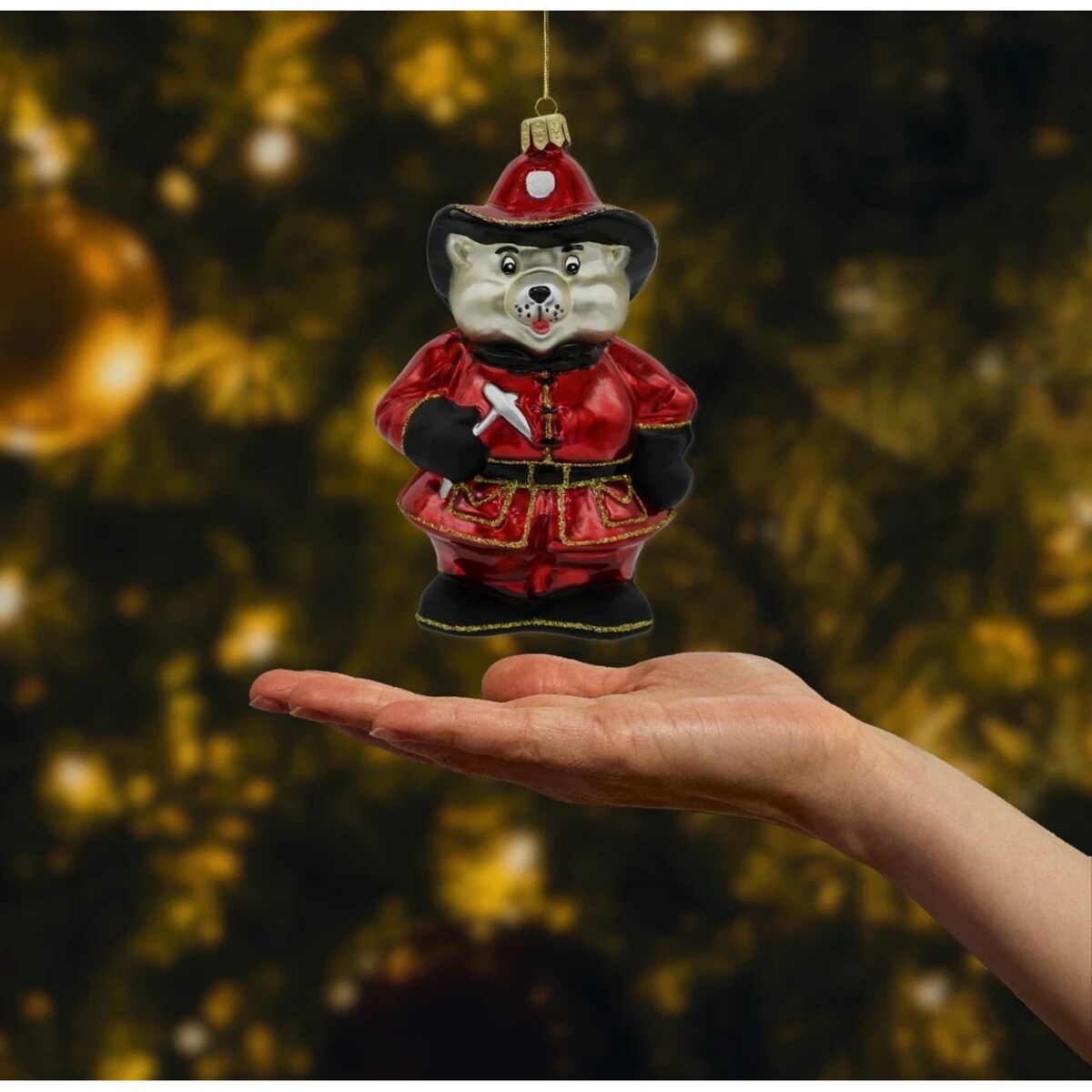 Bombka choinkowa: Strażak Miś