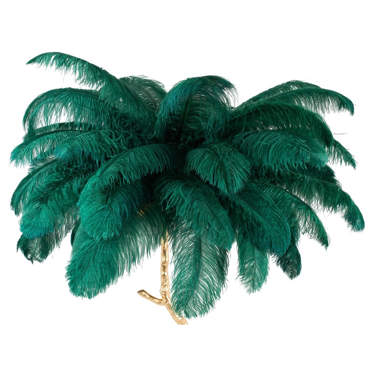 Lampa stojąca Tiffany JL0019.GREEN podłogowa zielona złota