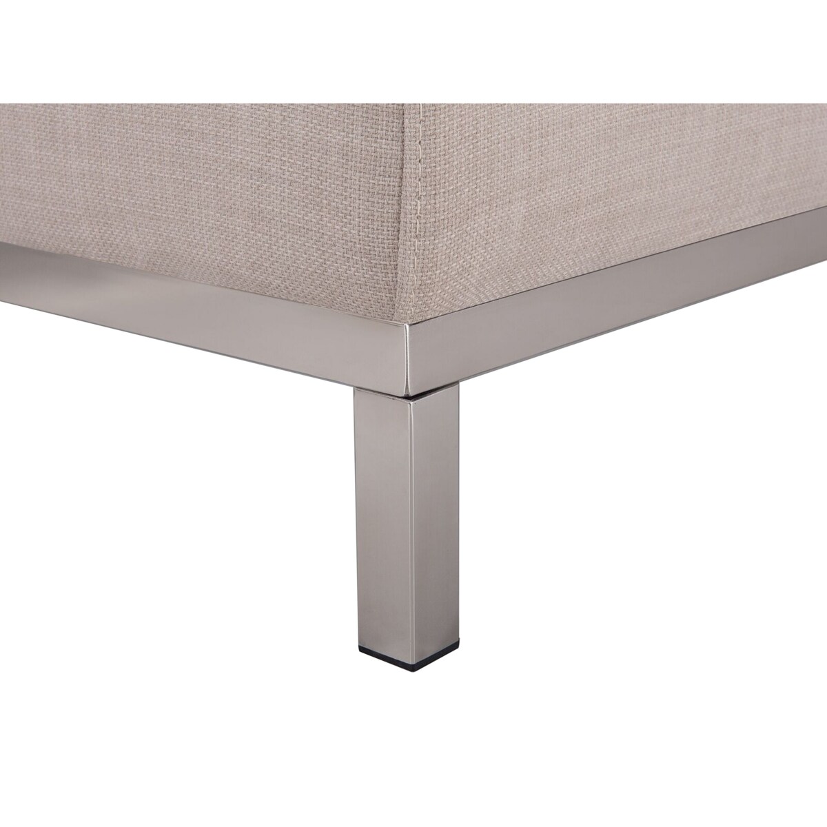 Narożnik z otomaną prawostronny beżowy OSLO