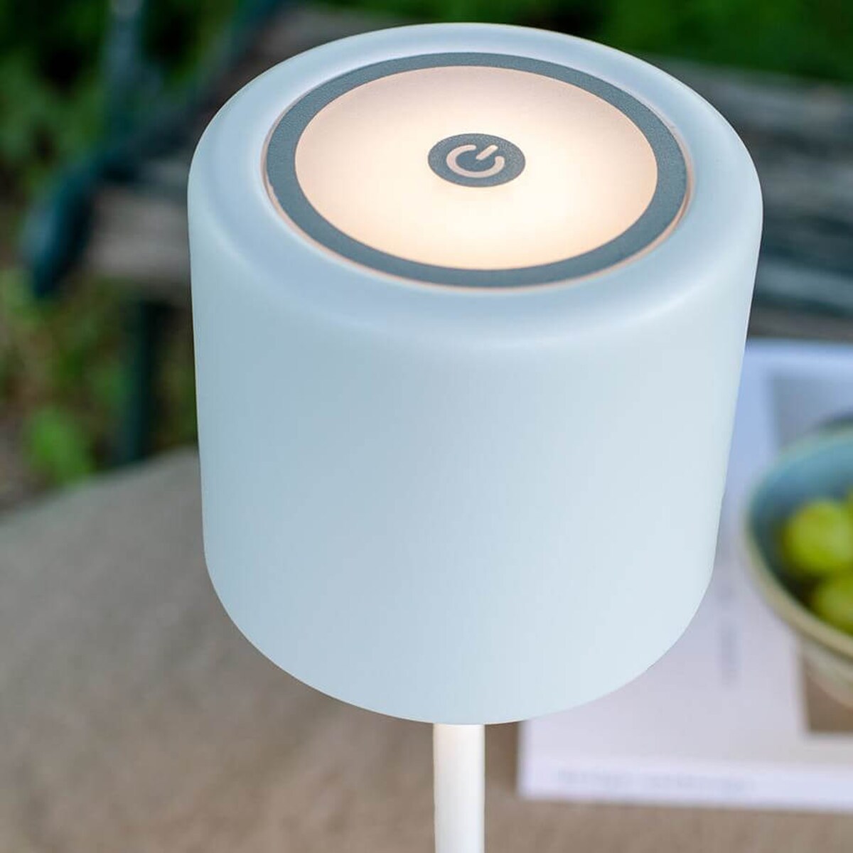 Bezprzewodowa lampka stołowa Filo 108658 Markslojd IP44 tuba biały