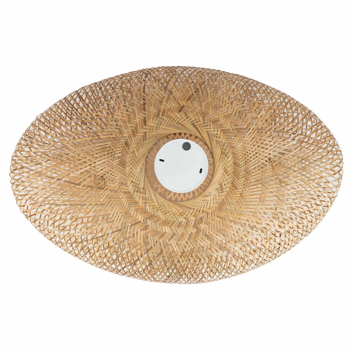 Drewniany plafon Havana 11172 Nowodvorski japandi koszyk siatka bambusowy biały