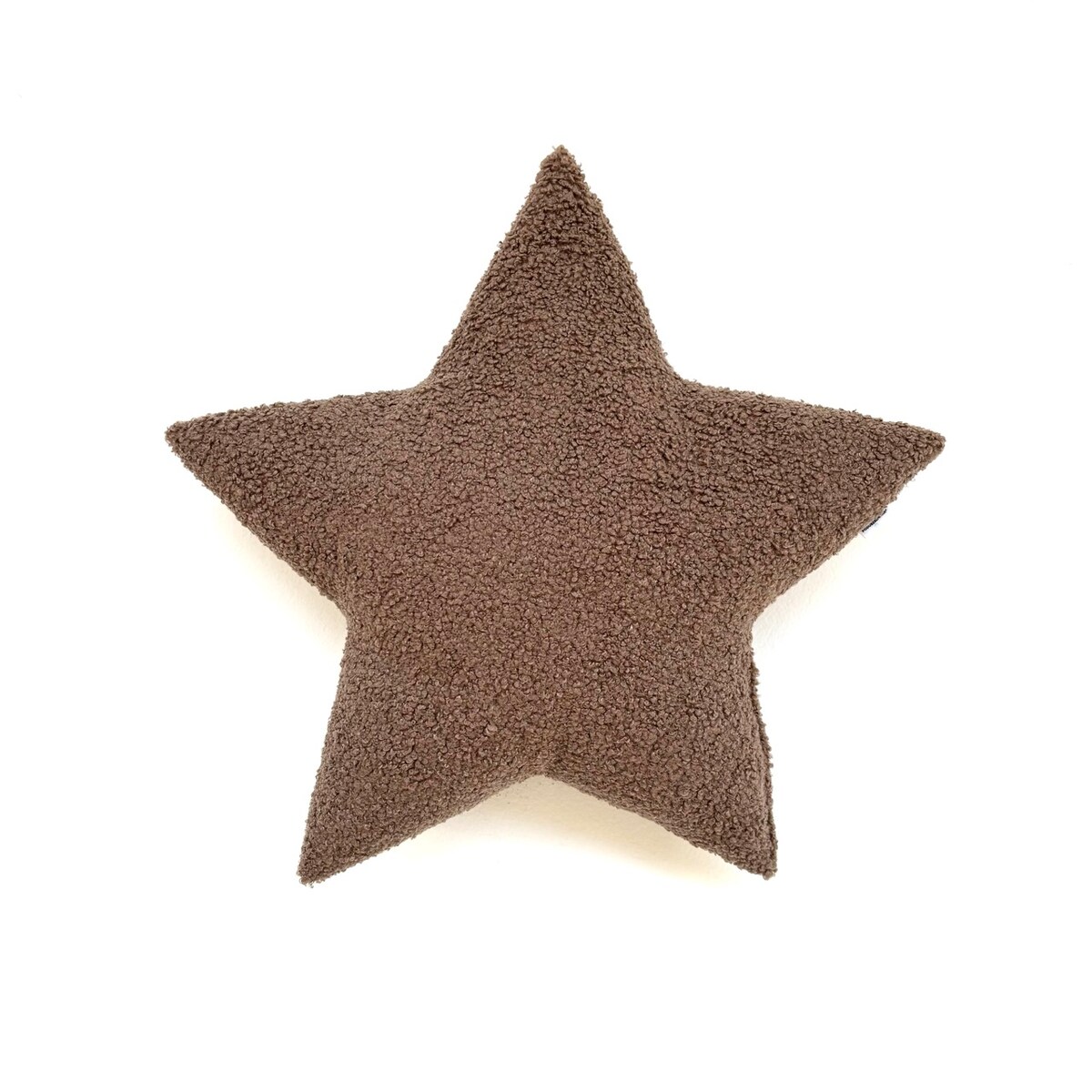 Poduszka Gwiazda boucle brązowa