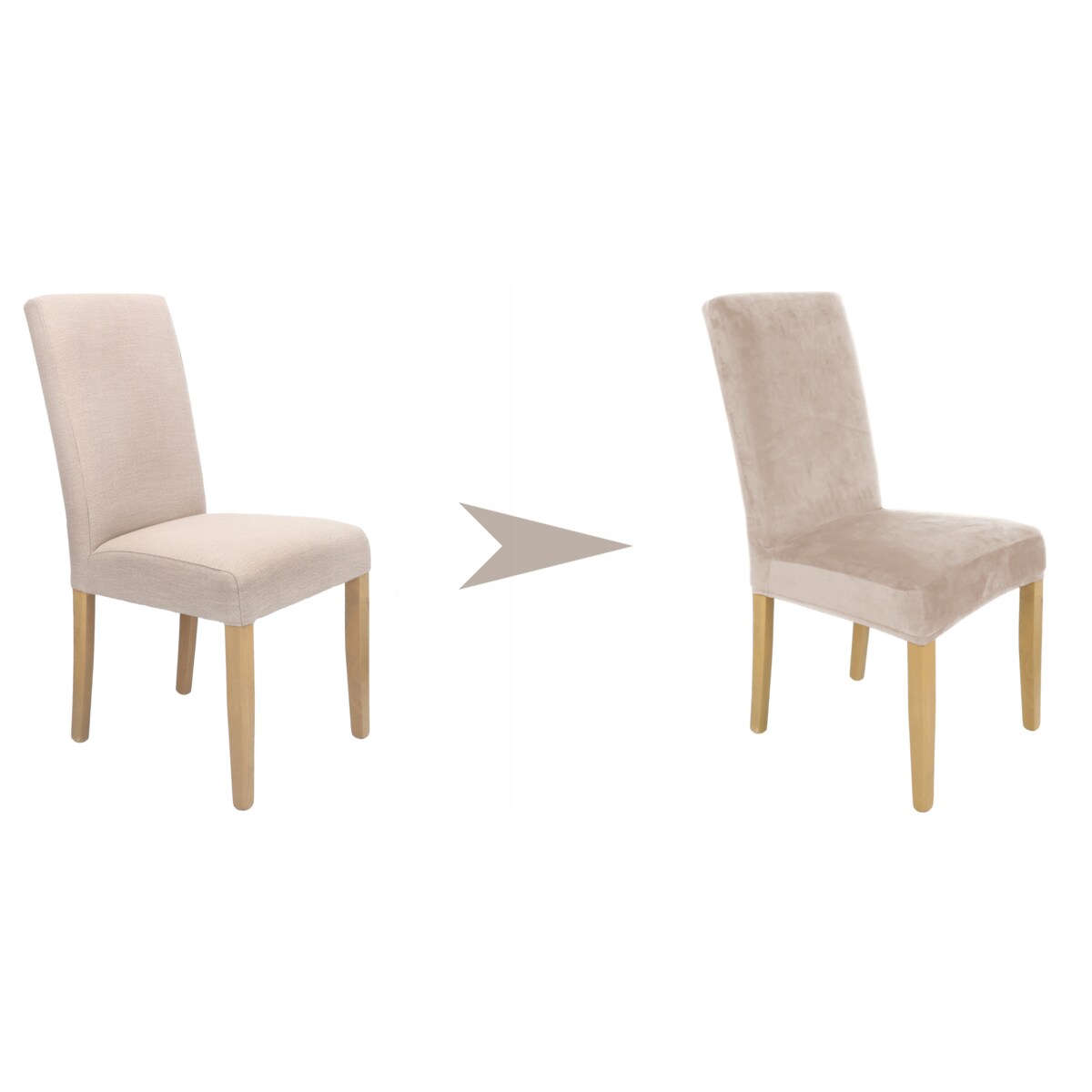 POKROWIEC NA KRZESŁO CHŁODNY BEŻ WELUR ELASTYCZNY [21WE]