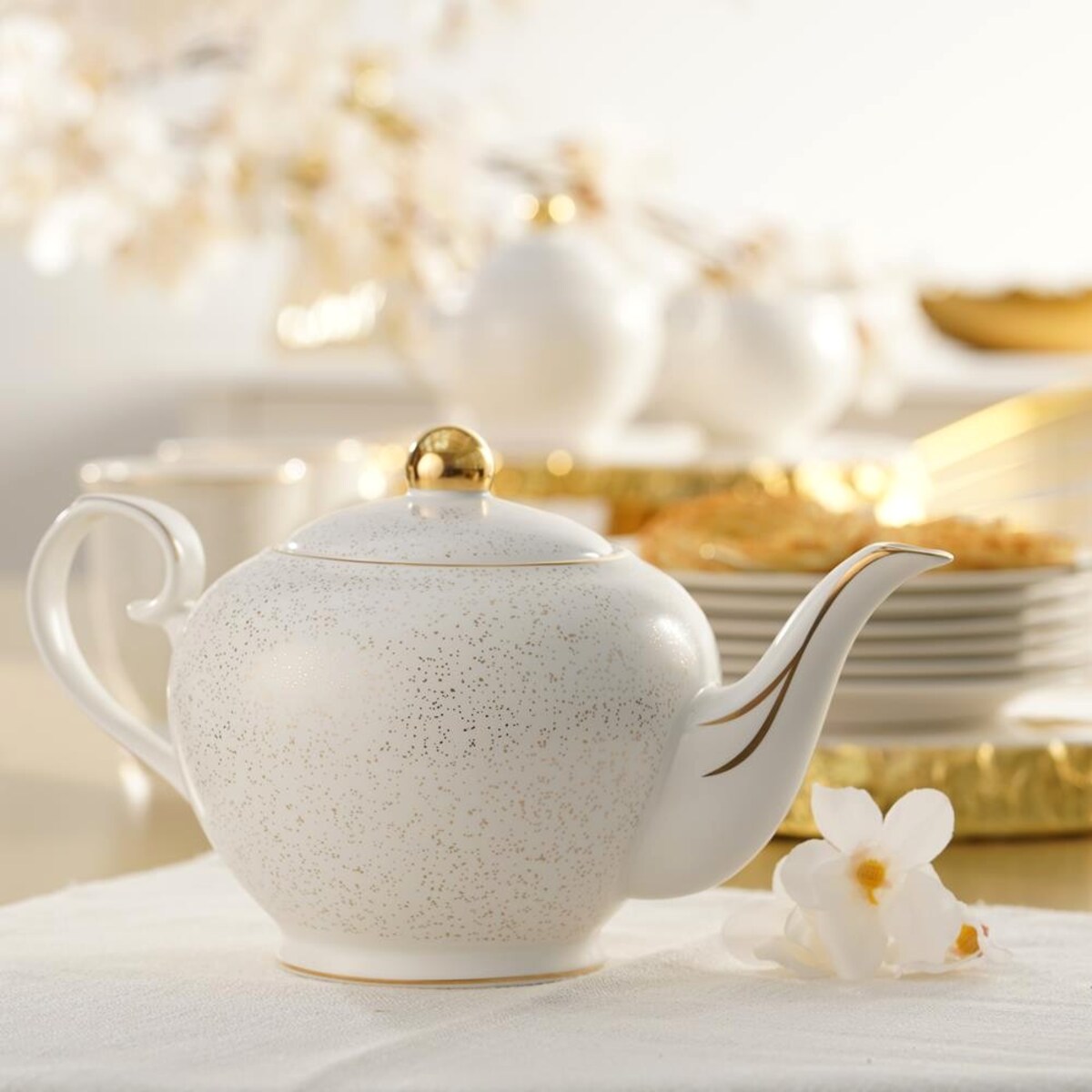 VILLA ITALIA Serwis do herbaty na 6 osób porcelanowy Zestaw prezentowy SUNSET