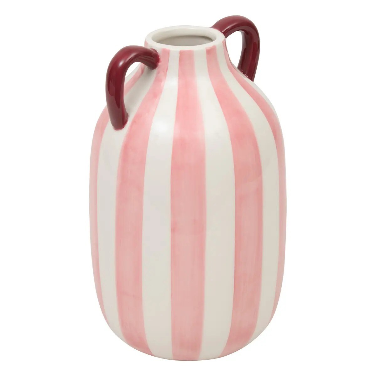 Komplet dwóch wazonów ceramicznych w paski Cheri 20 cm