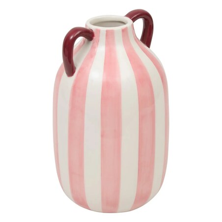 Komplet dwóch wazonów ceramicznych w paski Cheri 20 cm