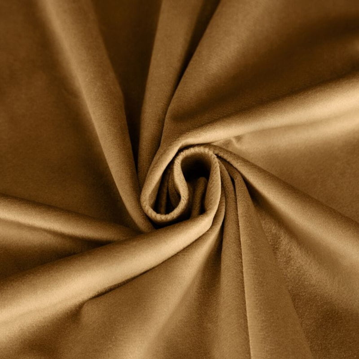 Zasłona Welur Velvet na Taśmie 140 x 270 cm Złota Półzaciemniająca Glamour