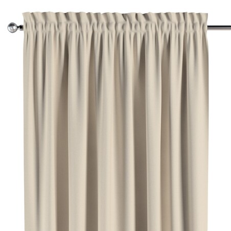 Zasłona na kanale z grzywką 1 szt. 130x245 beżowy