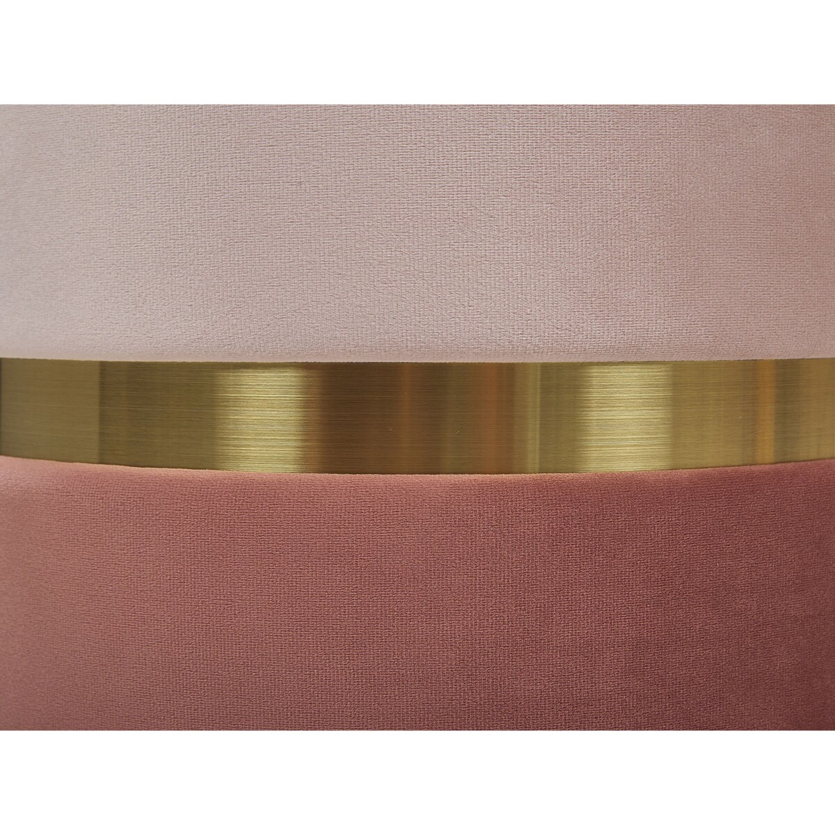 Zestaw 2 pufów ze schowkiem różowy WICHITA