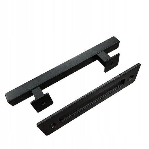 Klamka do drzwi przesuwnych uchwyt matowy czarny pochwyt retro loft premium