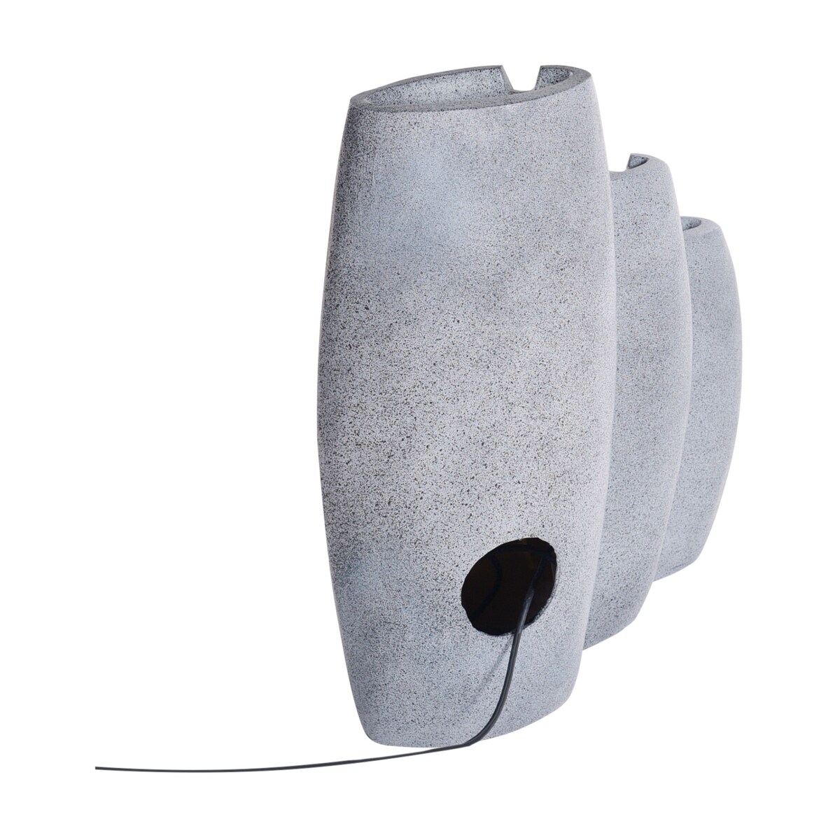 Fontanna ogrodowa z LED szara ARKLE