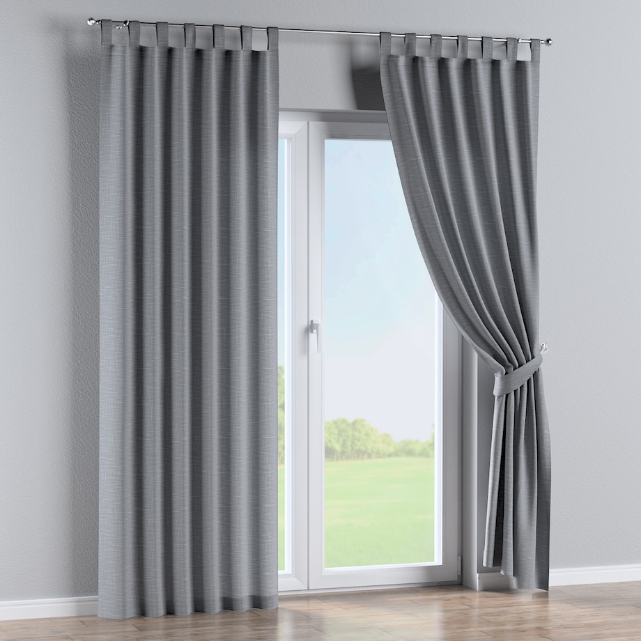 Zasłona na szelkach 1 szt. 130x260 szary